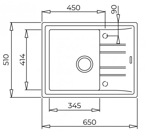 Teka Stone 45 S-TG 1B 1D 115330049