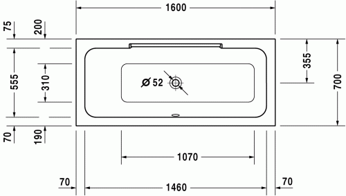 Duravit DuraStyle 160x70 700292000000000