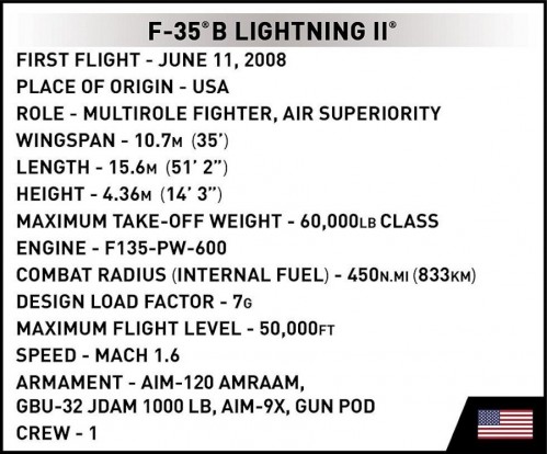 COBI F-35B Lightning II USA 5829