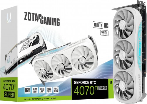 ZOTAC GeForce RTX 4070 Ti SUPER Trinity OC White