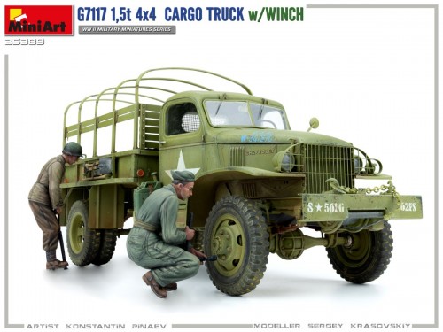 MiniArt G7117 1.5t 4x4 Cargo Truck w/Winch (1:35)