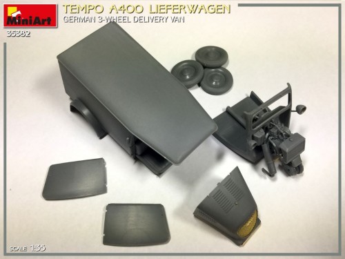 MiniArt Tempo A400 Lieferwagen German 3-Wheel Delivery Van (