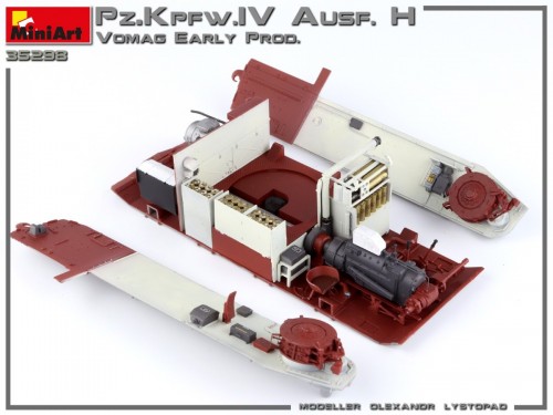 MiniArt Pz.Kpfw.IV Ausf. H Vomag Early Prod May 1943 Interio