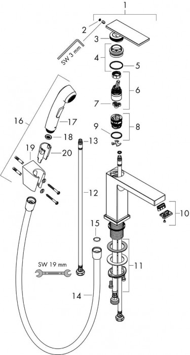 Hansgrohe Tecturis E 73210000