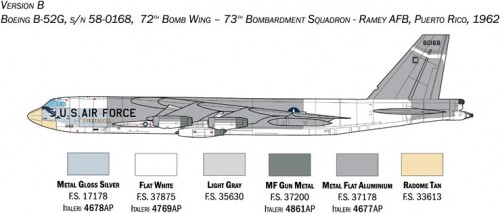 ITALERI B-52G Stratofortress Early version with Hound Dog Mi