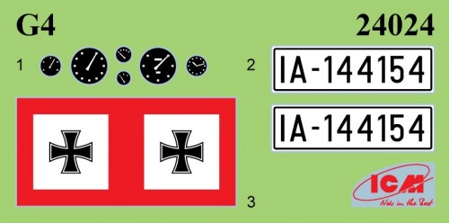 ICM Type G4 with MG 34 and German Staff Personnel (1:24)