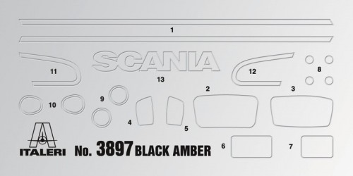 ITALERI Scania R730 Black Amber (1:24)