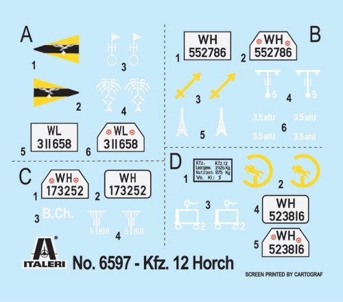 ITALERI Kfz 12 Horch 901 typ 40 Fruhen Ausf (1:35)