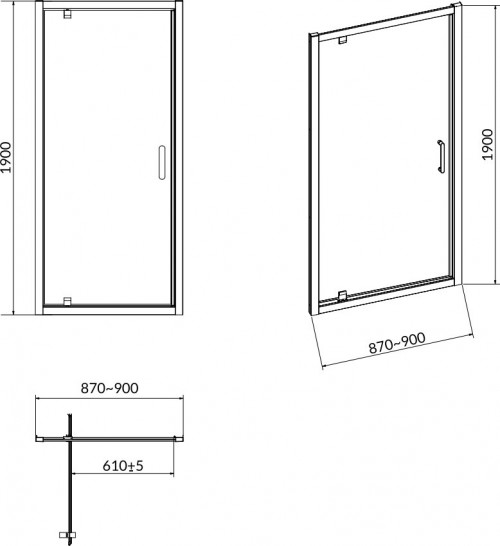 Cersanit Arteco 90x190 S157-008