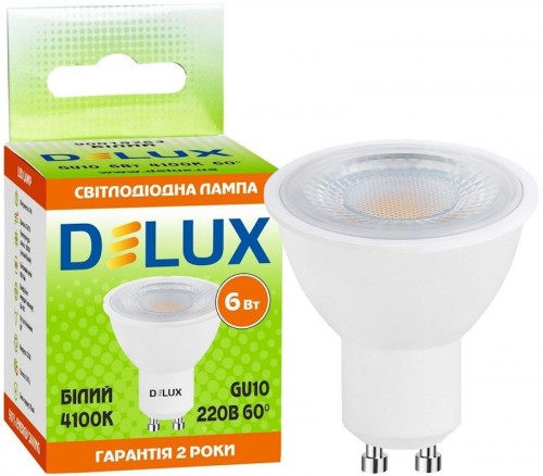 Delux LED 6W 4100K GU10