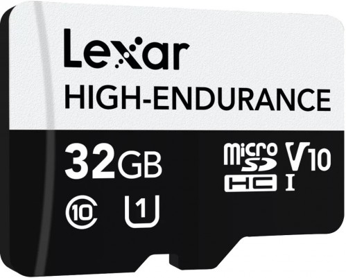 Lexar High-Endurance microSD Class 10 A1 V10 U1 32Gb
