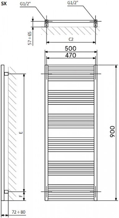TERMA Fiona One 500x900 WWFIE090050K916E8P