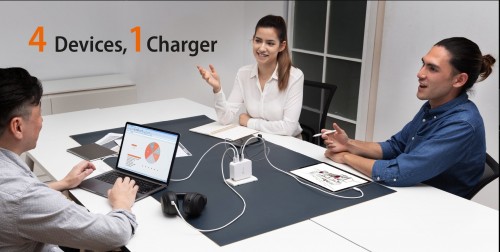 j5create 130W GaN USB-C 4-Port Charger