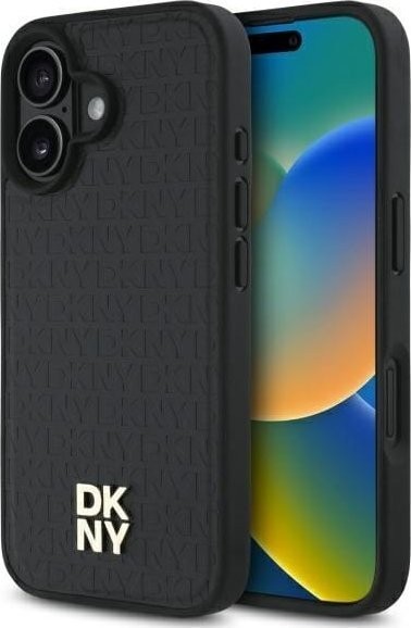 DKNY Repeat Pattern Stack Logo for iPhone 16