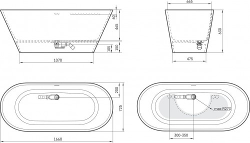 Devit Style 166x73 17070130W
