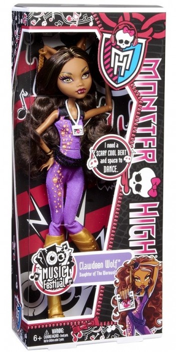 Monster High Music Fest Clawdeen Wolf Y7693