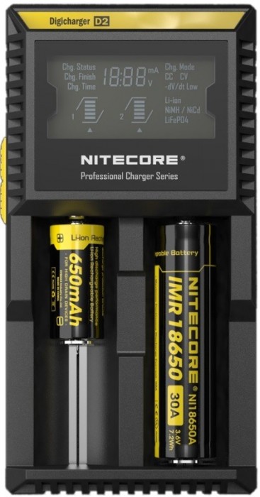 Зарядка аккумуляторных батареек Nitecore Digicharger D2