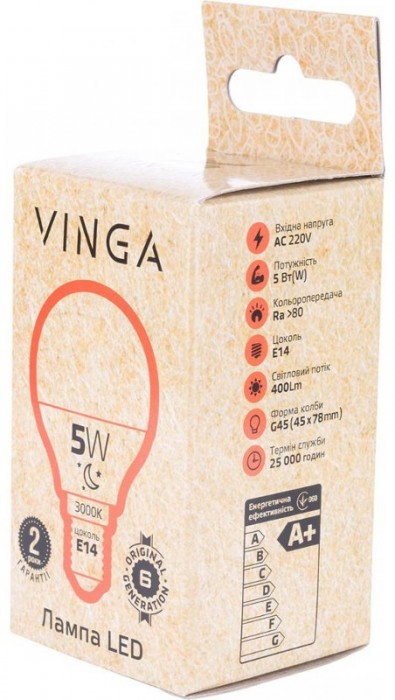 Vinga G45 5W 3000K