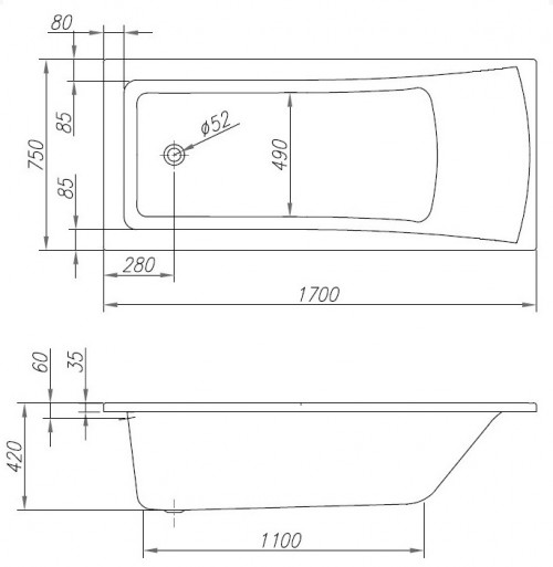 Kolpa San Lambda 170x75