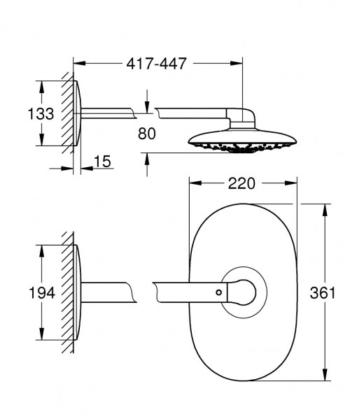 Grohe Rainshower Duo 360 26254