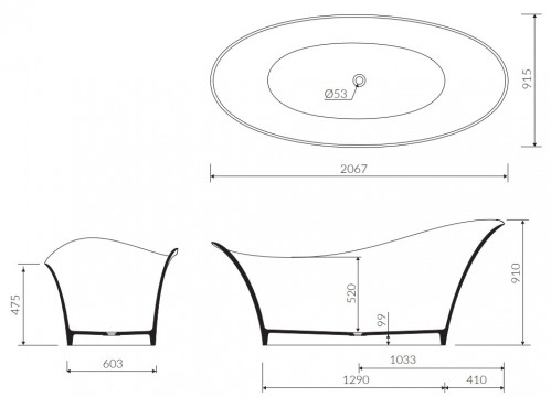 Marmorin Alice II 206x91