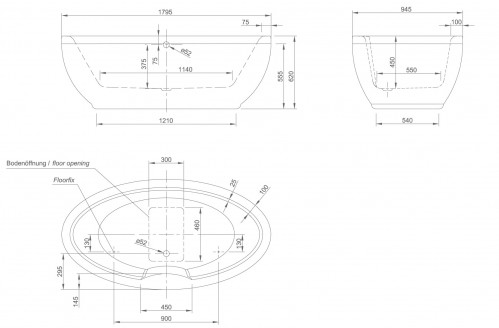 Knief Oval 180x95