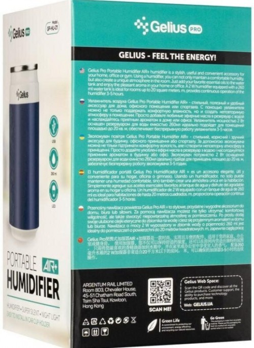 Gelius Pro Portable Humidifier AIR Plus