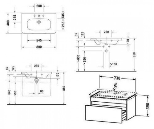 Duravit DuraStyle 80 DS006102222