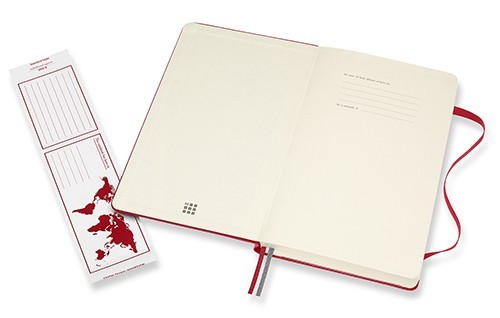 Moleskine Ruled Notebook Expanded Red