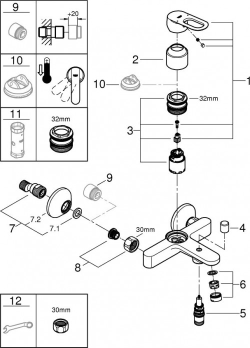 Grohe BauLoop 123214S