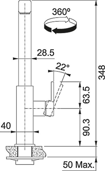 Franke Mythos Pull Out 115.0547.853