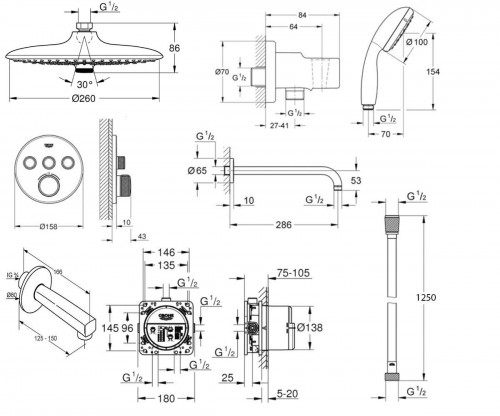 Grohe Grohtherm SmartControl 34614SC3