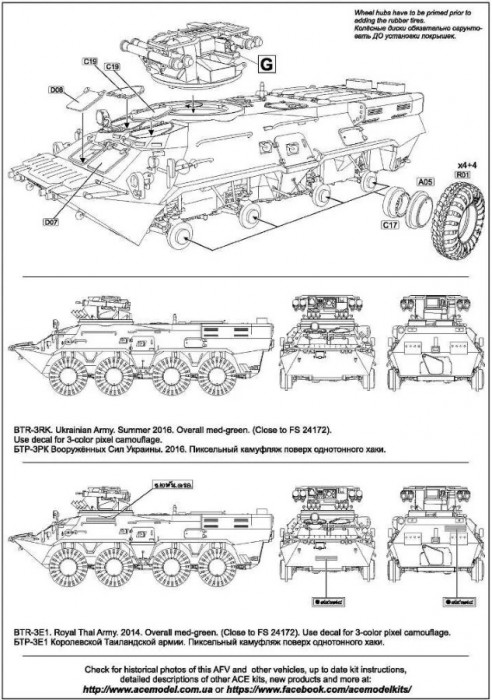 Ace Ukrainian Anti-Tank BTR-3RK (1:72)