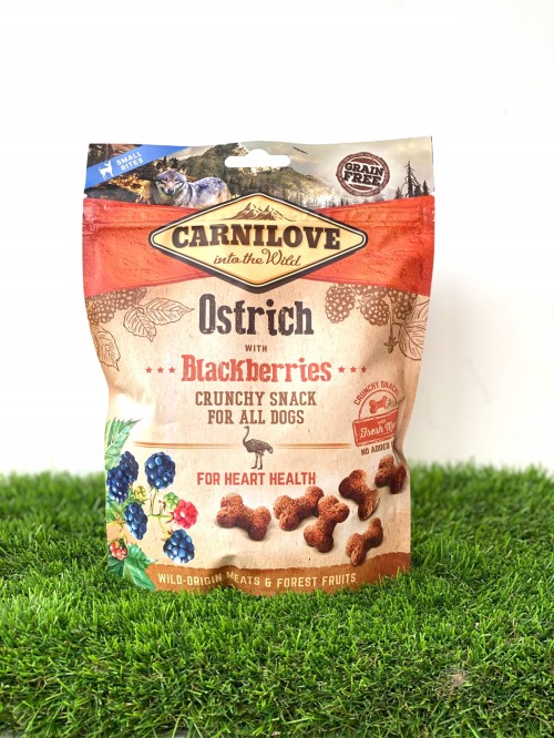 Carnilove Crunchy Snack Ostrich with Blackberries 0.2 kg