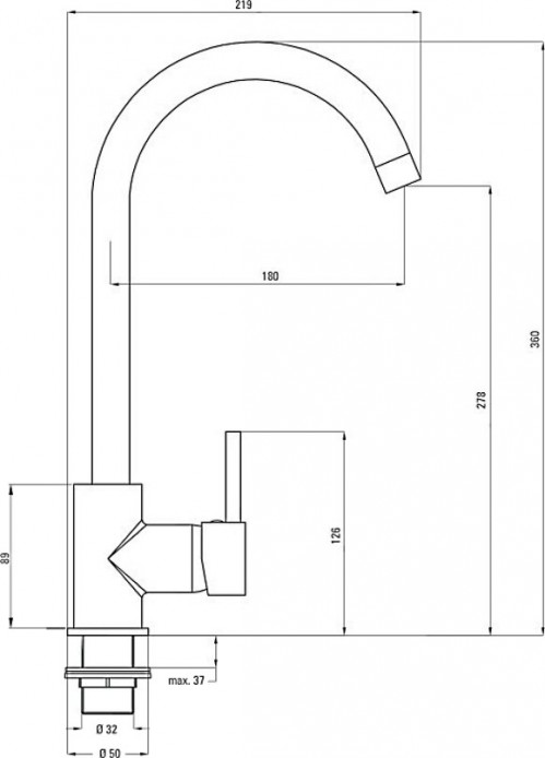 Deante Luno BOC 062M