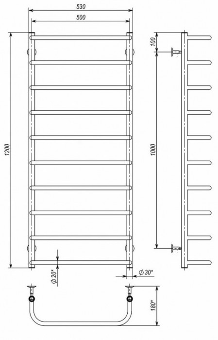 Deffi Standart P10 500x1200