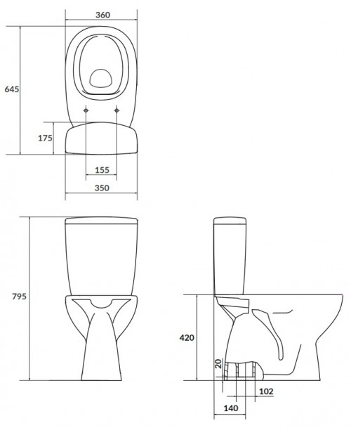 Cersanit Arteco 021 K667-076