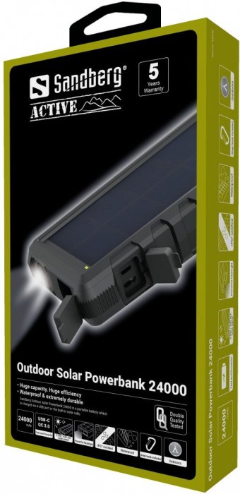 Sandberg Outdoor Solar Powerbank 24000