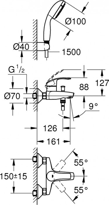 Grohe Eurosmart 3330220A