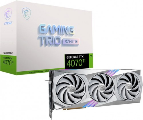 MSI GeForce RTX 4070 Ti GAMING TRIO WHITE 12G