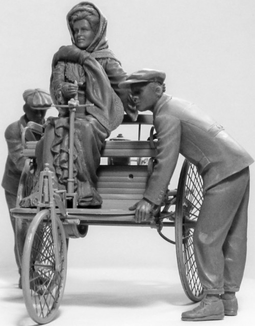 ICM Benz Patent-Motorwagen (1886) with Mrs. Benz and Sons (1