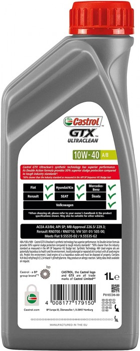 Castrol GTX Ultraclean 10W-40 AB 1L