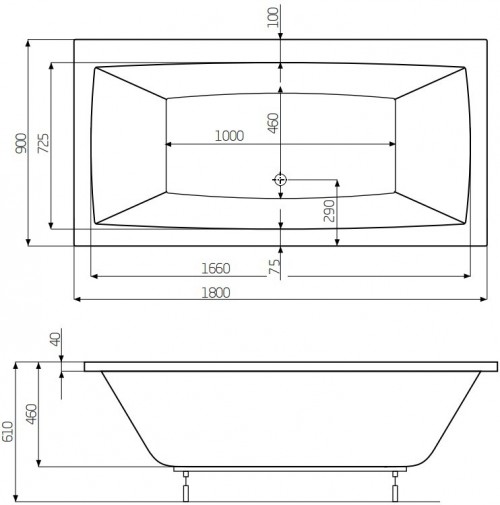 Roca Vita 180x90 A24T087000