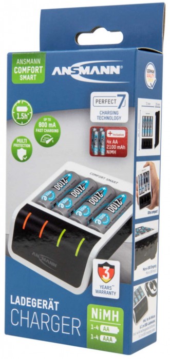 Ansmann Comfort Smart + 4xAA 2100 mAh