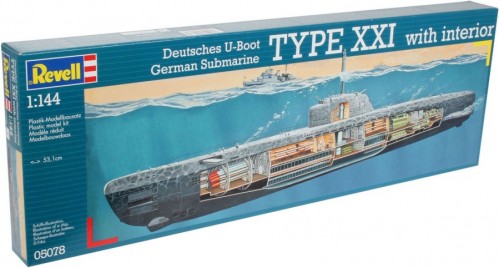 Revell Deutsches U-Boot Typ XXI with Interieur (1:72)