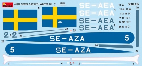 MiniArt Cierva C.30 with Winter Ski (1:35)