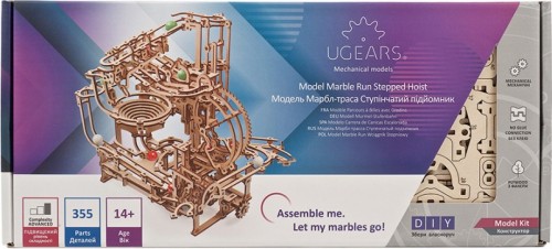 UGears Marble Run Stepped Hoist 70157