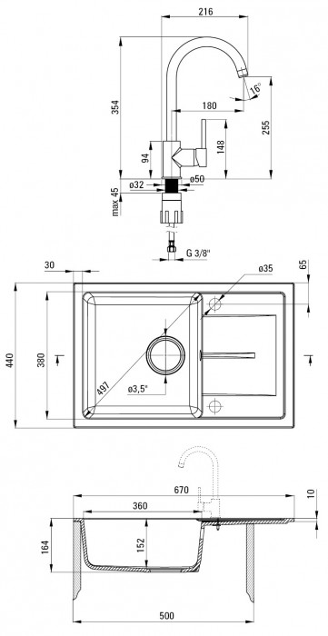 Deante Leda ZRDA7113