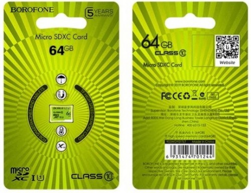 Borofone microSDXC Class 10 64Gb
