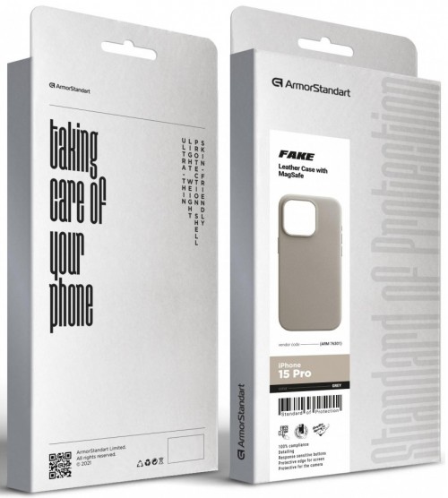 ArmorStandart Fake Leather Case for iPhone 15 Pro
